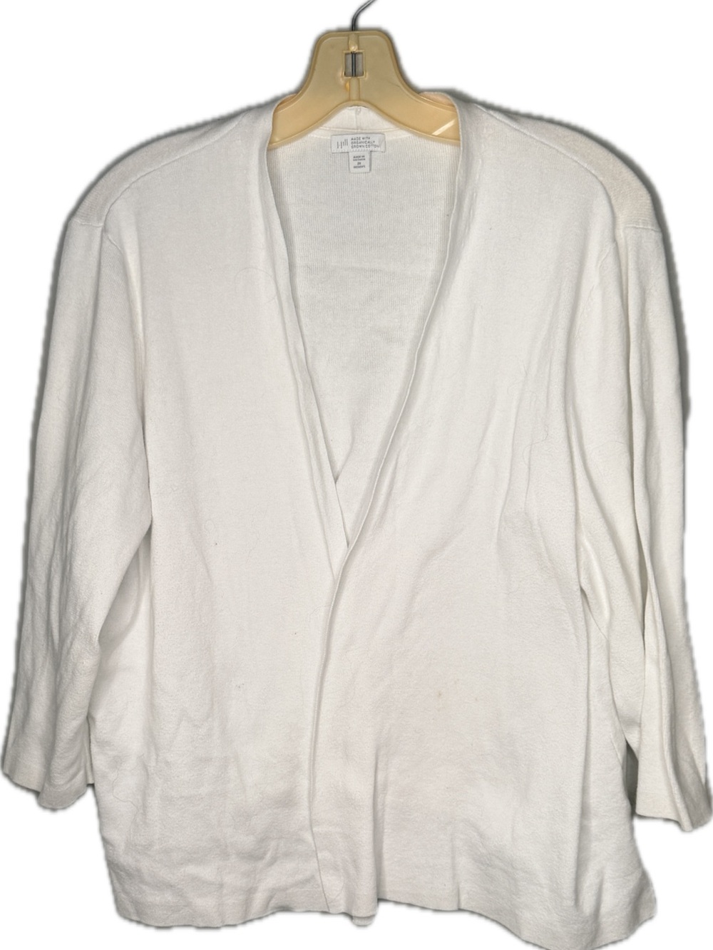 J Jill Organically Grown Cotton Cardigan Sweater